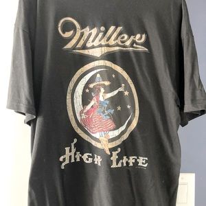 Miller High Life Mens Tee- Like New -Large
